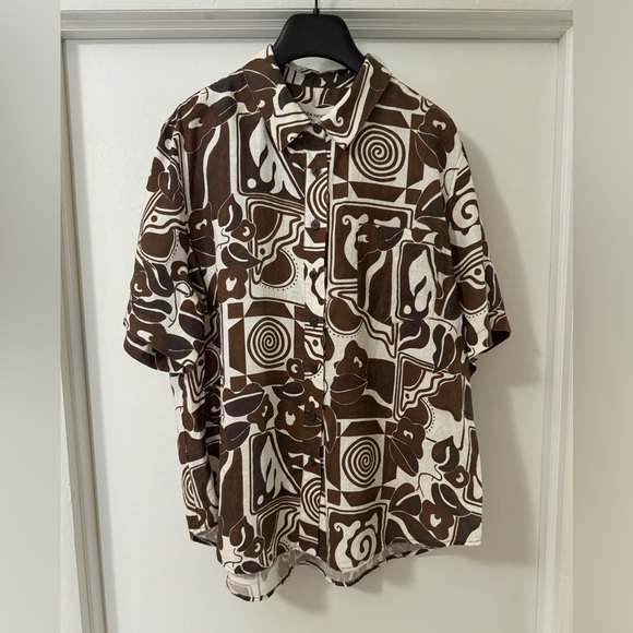 ❌SOLD OUT❌ MARA HOFFMAN Finn printed hemp shirt and straight-leg pants (SET) - Picture 10 of 16